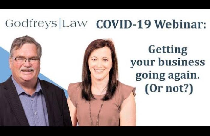 Godfreys Law getting business going COVID19