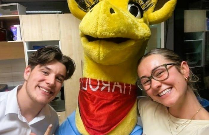 Harold with Mik and Matt